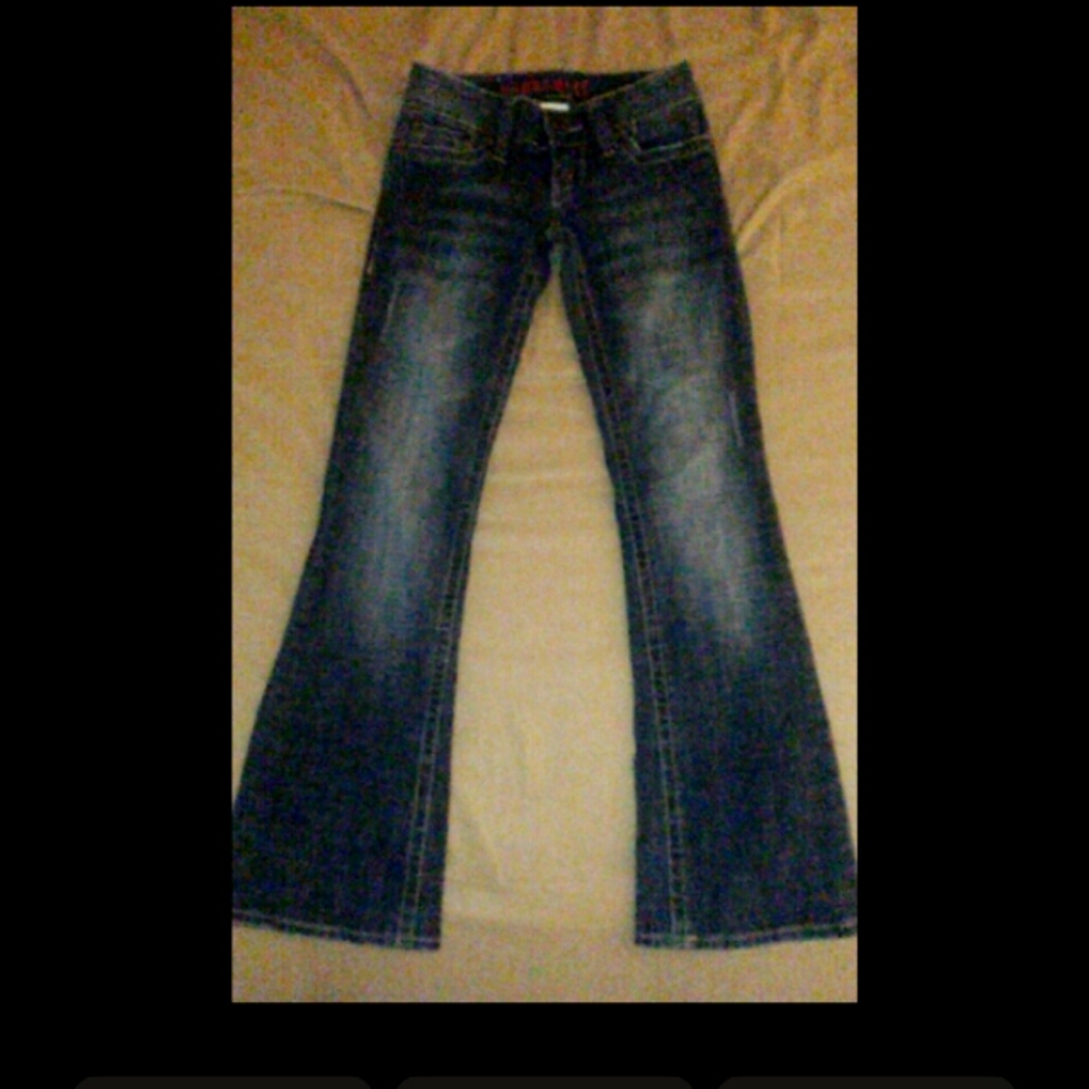 Hydraulic jeans wide from lower end , size:0 ,